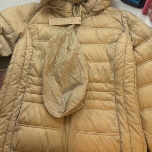 Love Tree Tan Quilted Puffer Jacket